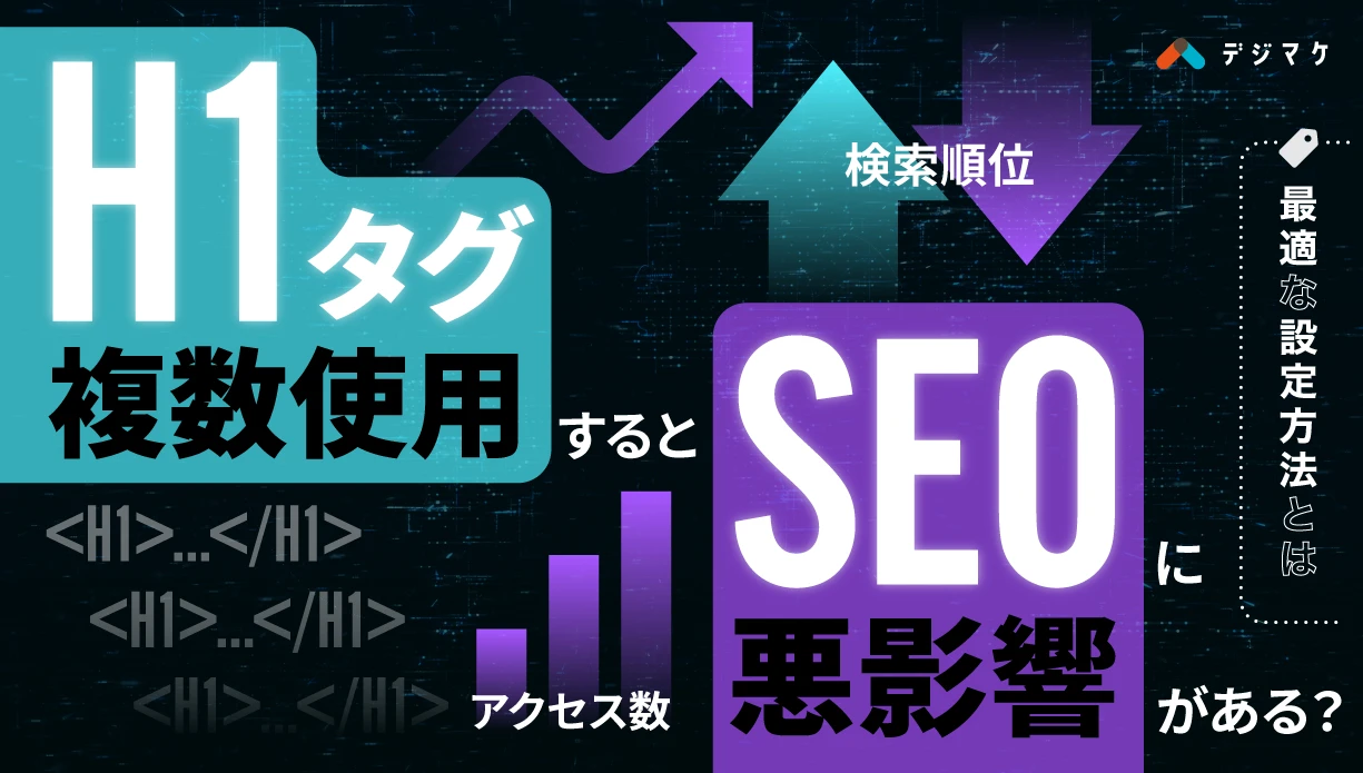 h1タグは複数使用するとSEOに悪影響がある？最適な設定方法とは