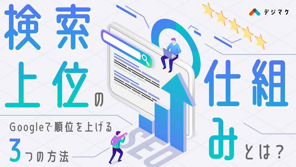 検索上位の仕組みとは？Googleで順位を上げる3つの方法